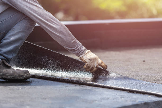 Professional Exterior Waterproofing technician working in Rockford, MI